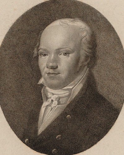 Retrato del violinista y compositor Andreas Romberg 1767-1821, c. 1800 de Unbekannt