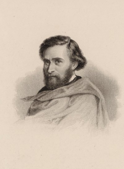Retrato del violinista y compositor Anton Wallerstein 1813-1892 de Unbekannt