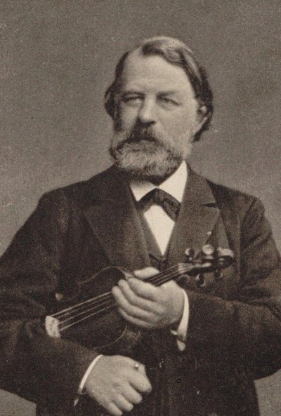 Retrato del violinista y compositor Joseph Joachim 1831-1907 de Unbekannt