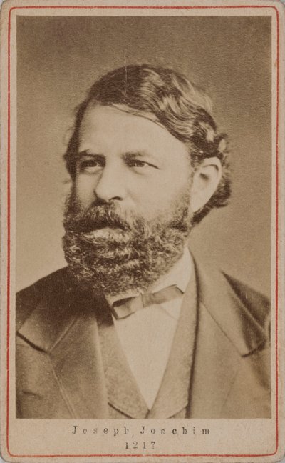 Retrato del violinista y compositor Joseph Joachim, 1870s de Unbekannt