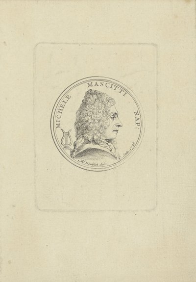 Retrato del violinista y compositor Michele Mascitti de Unbekannt