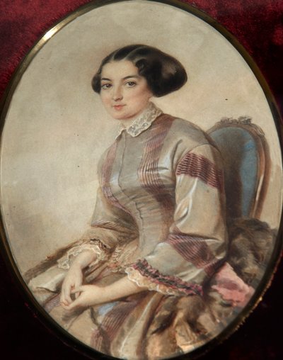 Retrato de la escritora Avdotya Panayeva, 1819-1893 de Unbekannt