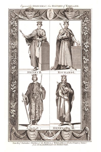 Retratos y Vestidos de los Reyes de Inglaterra con Escudos de Armas, 1784 de Unbekannt