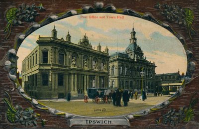 Oficina de Correos y Ayuntamiento, Ipswich, Suffolk, c. 1905 de Unbekannt