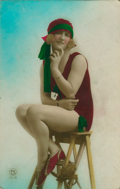 Postal de un nadador, c. 1920s de Unbekannt
