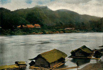 Poste De Trai-Hut, Casa sobre pilotes, 1900 de Unbekannt