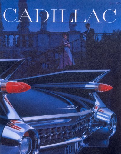 Póster publicitario de un Cadillac, 1959 de Unbekannt