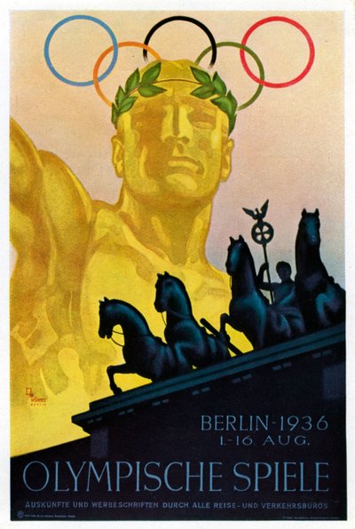 Póster para los Juegos Olímpicos de 1936, Berlín, 1936 de Unbekannt
