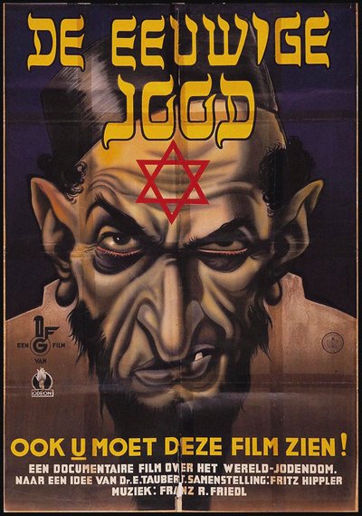 Póster de la película antisemita El judío eterno, 1940 de Unbekannt