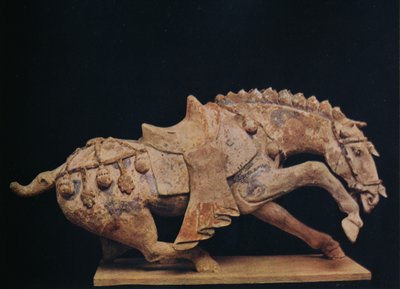 Figura de Cerámica de un Caballo - Dinastía Tang, c. siglo VII a X d.C., 1936 de Unbekannt