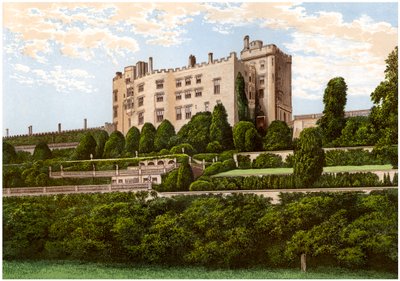 Castillo de Powis, Powys, Gales, hogar del Conde de Powys, c1880 de Unbekannt