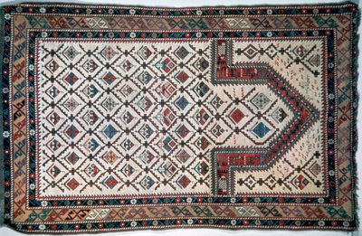 Alfombra de oración de Daguestán, Cáucaso de Unbekannt
