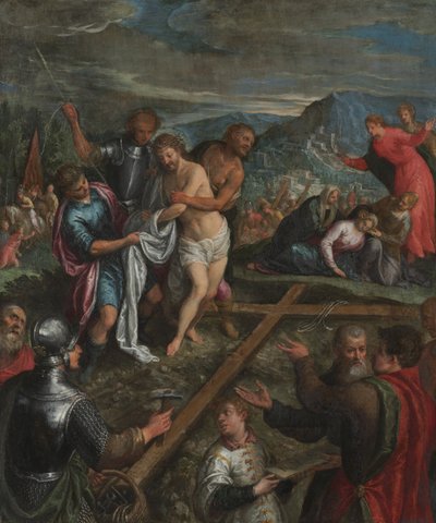 Preparación para la Crucifixión, principios del siglo XVII de Unbekannt