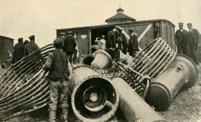 Preparativos para la Evacuación de Varsovia, Primera Guerra Mundial, 1915, c1920 de Unbekannt