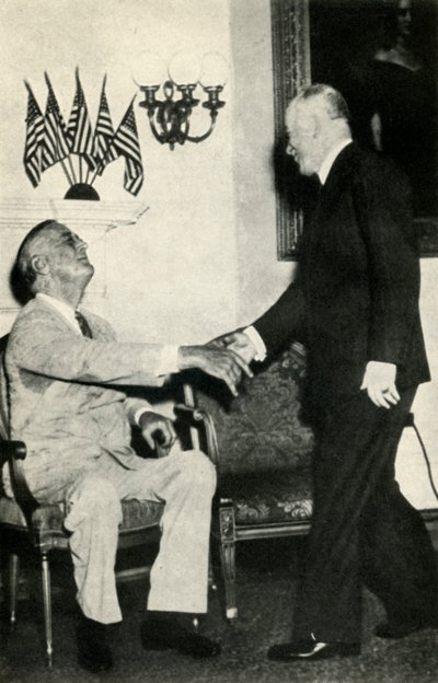 El presidente Benes visita a F. D. Roosevelt en 1942 de Unbekannt