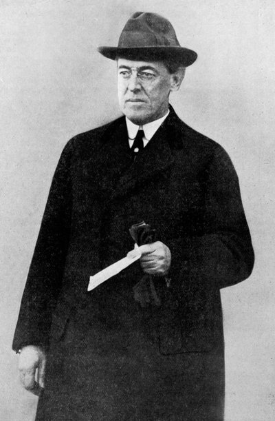 Presidente Woodrow Wilson, Primera Guerra Mundial, 1916, c1920 de Unbekannt