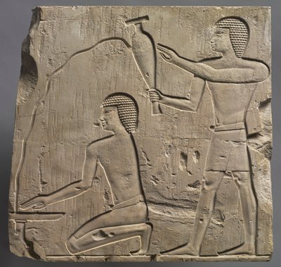 Sacerdotes realizando ritos funerarios, c. 667-647 a.C. de Unbekannt