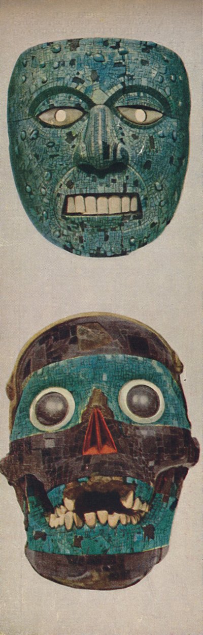 Culturas primitivas en máscaras rituales y festivas - Quetzalcóatl y Tezcatlipoca de Unbekannt