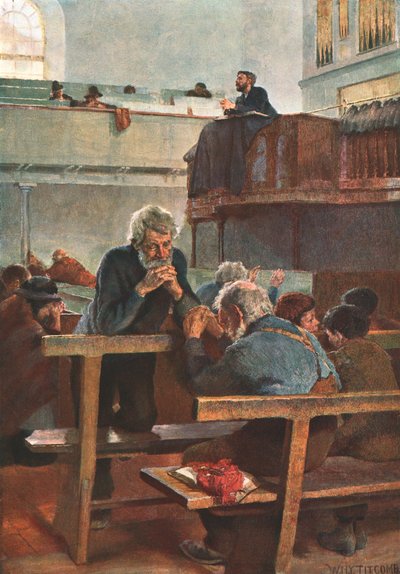 Metodistas primitivos en oración, c. 1889, c. 1902 de Unbekannt