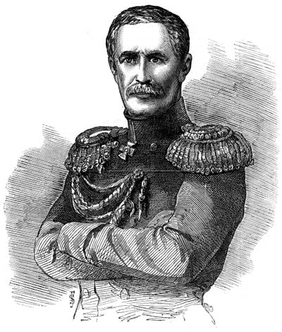 Príncipe Aleksandr Sergeyevich Menshikov, comandante militar ruso, 1853 de Unbekannt