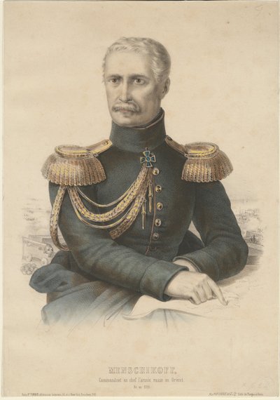 Príncipe Alexander Sergeyevich Menshikov 1787-1869, 1855 de Unbekannt