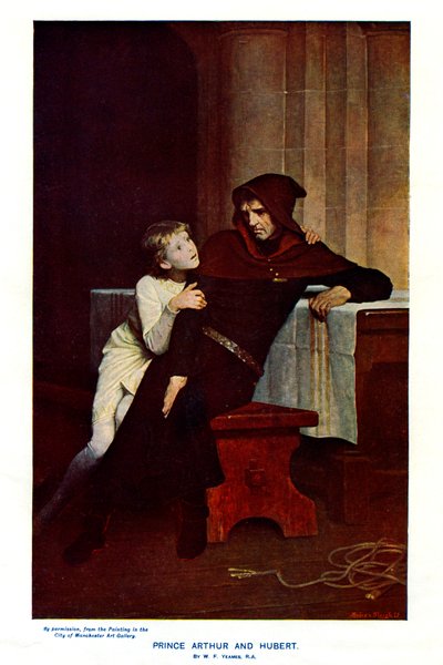 Príncipe Arturo y Hubert, siglo XIX de Unbekannt