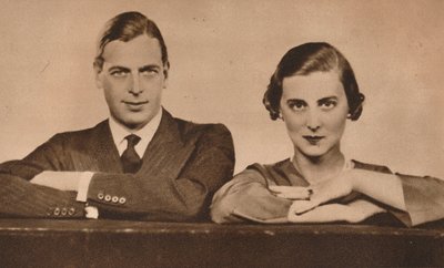 Príncipe George y Princesa Marina, comprometidos el 28 de agosto, 1934, 1935 de Unbekannt