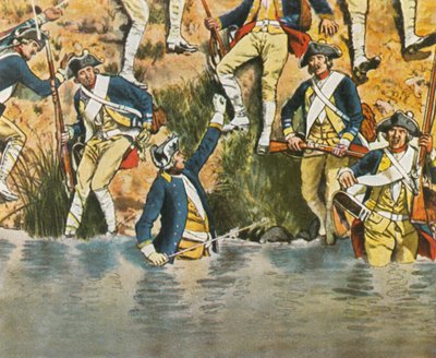 El Príncipe Enrique en la Batalla de Praga, 6 de mayo de 1757 de Unbekannt