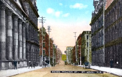Calle Prince William, Saint John, New Brunswick, Canadá, c. 1900s de Unbekannt