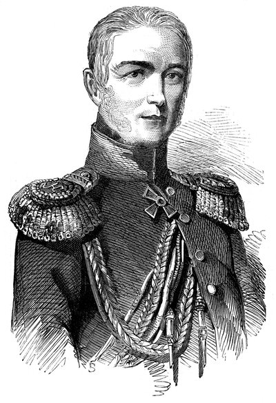 Príncipe Woronzow, general ruso de las fuerzas en Asia, 1853 de Unbekannt