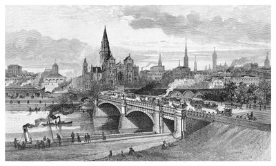 Puente de los Príncipes, Melbourne, Victoria, Australia, 1886 de Unbekannt