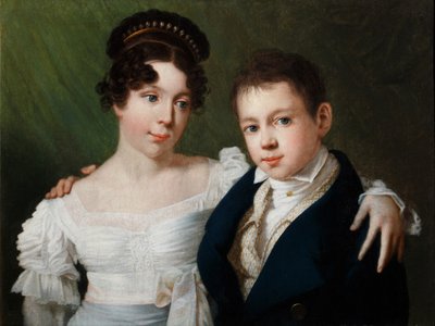Princesa Alexandrine de Prusia 1803-1892 y Príncipe Alberto de Prusia 1809-1872, 1810s de Unbekannt
