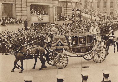 La princesa Isabel y su primo Lord Lascelles con la Princesa Real, 1937 de Unbekannt