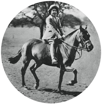 La Princesa Isabel a caballo, Windsor Great Park, 1935, 1937 de Unbekannt