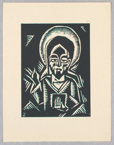 Impresión, Christos Zehajici, Cristo, Placa III, Etiopía, cili Christos, Madonna y Santos, como los vi en iluminaciones de antiguos códices etíopes Portfolio de Unbekannt