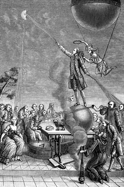 Impresión satírica de Franz Anton Mesmer, 1784 de Unbekannt