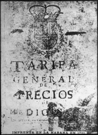 Prensa de impresión en La Habana 1723, años 1920 de Unbekannt