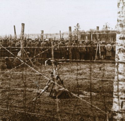 Prisioneros en Le Mort Homme, Colina del Hombre Muerto, norte de Francia, c1914-c1918 de Unbekannt