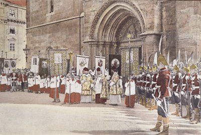 Procesión en honor a San Esteban en Budapest el 20 de agosto de Unbekannt