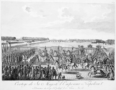 Procesión de Su Majestad el Emperador Napoleón 1º, Año 13, c1800-1820 de Unbekannt