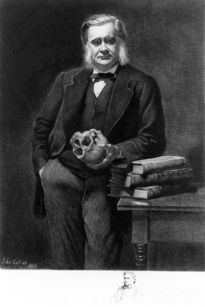 Profesor Thomas Henry Huxley, biólogo inglés de Unbekannt