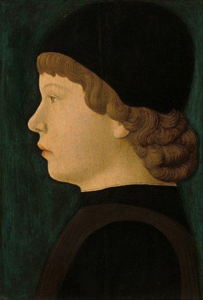 Retrato de perfil de un niño de Unbekannt