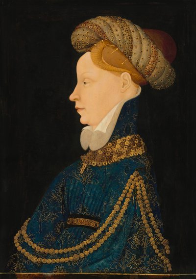 Retrato de Perfil de una Dama, c. 1410 de Unbekannt
