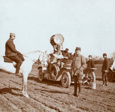 Proyector, Chalons, norte de Francia, c1914-c1918 de Unbekannt