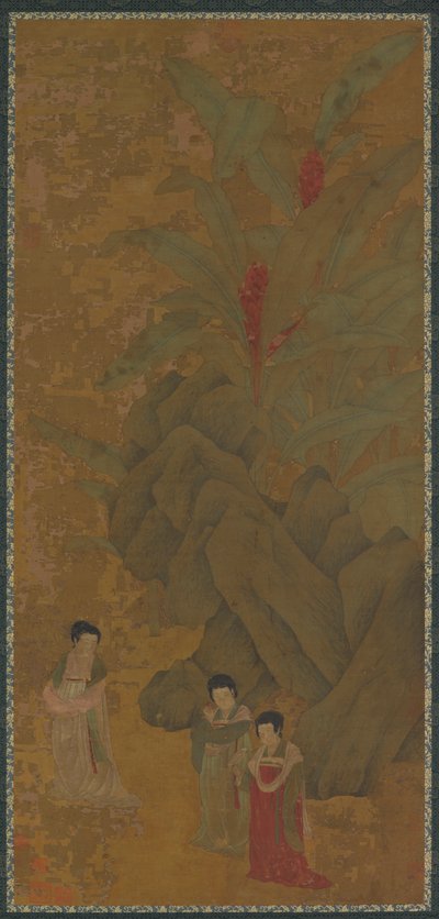 Damas paseando, probablemente dinastía Yuan, siglo XIV de Unbekannt