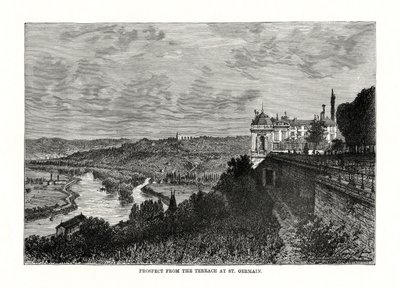 Vista desde la Terraza en St Germain, Francia, 1879 de Unbekannt