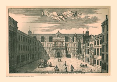 Perspectiva del Guild Hall de Londres, 1755 de Unbekannt