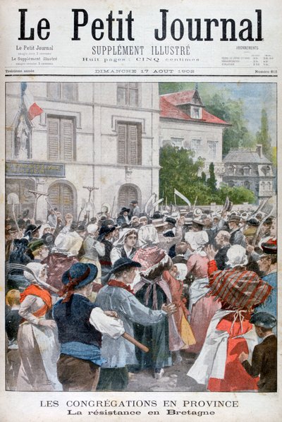 Protesta en Bretaña, 1902 de Unbekannt