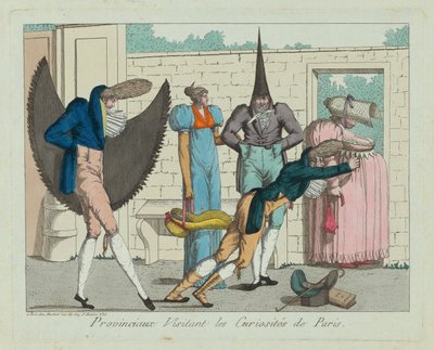 Provinciaux visitant les curiosités de Paris de Unbekannt