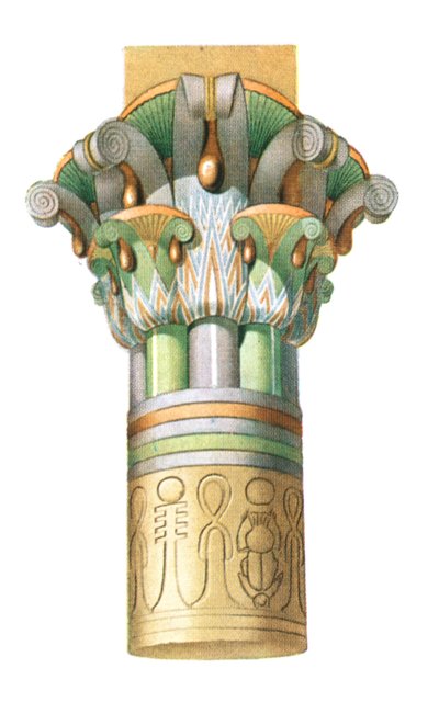 Capitel ptolemaico-romano de Philae, Egipto, 1928 de Unbekannt